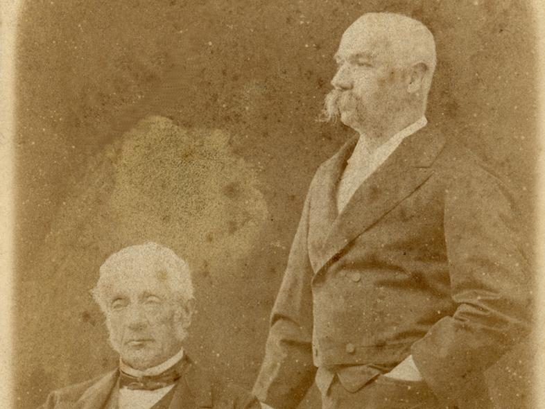 Benjamín Vicuña Mackenna y su padre Pedro Félix Vicuña