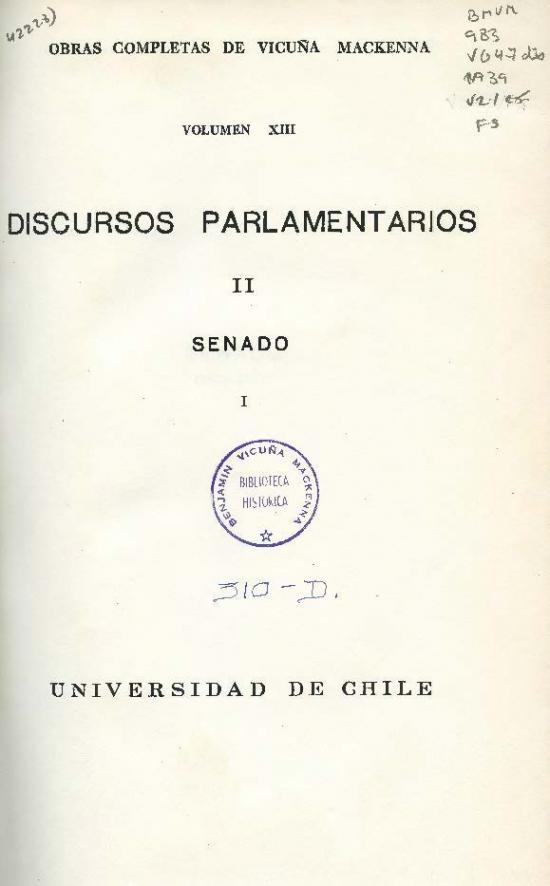 Discursos Parlamentarios II 